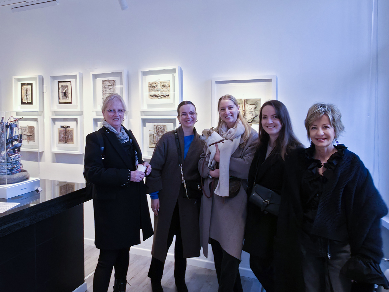 Audience at the exhibition opening