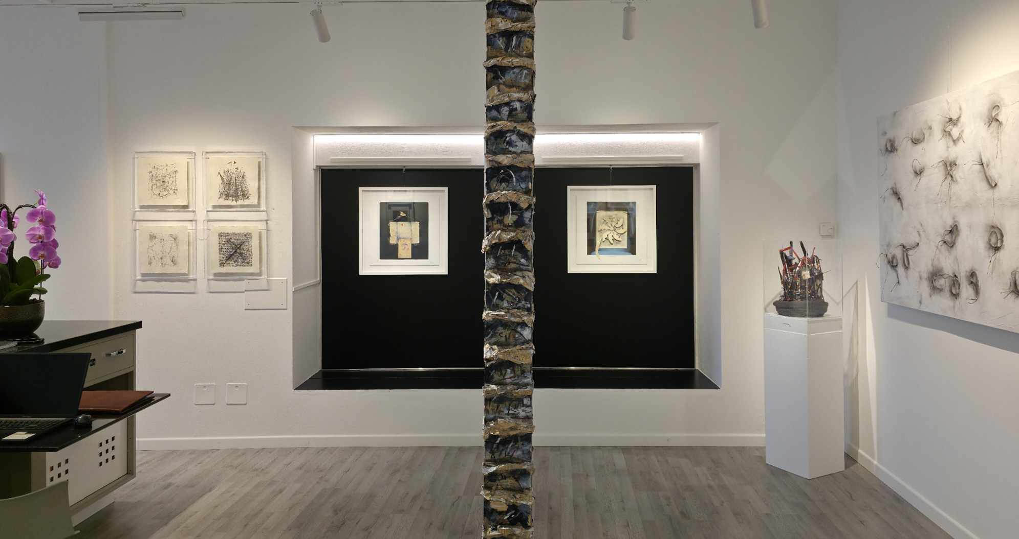 View of the Germogli e scritture exhibition